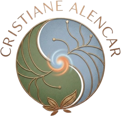 Logotipo original Cristiane Alencar com símbolo Yin Yang
